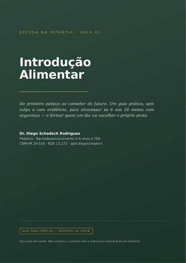 Capa: Introdução Alimentar