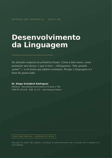 Capa: Desenvolvimento da Linguagem