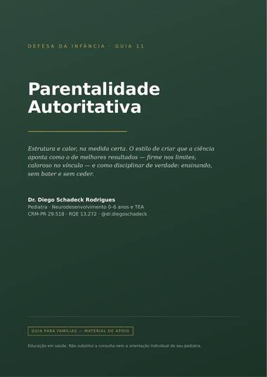 Capa: Parentalidade Autoritativa